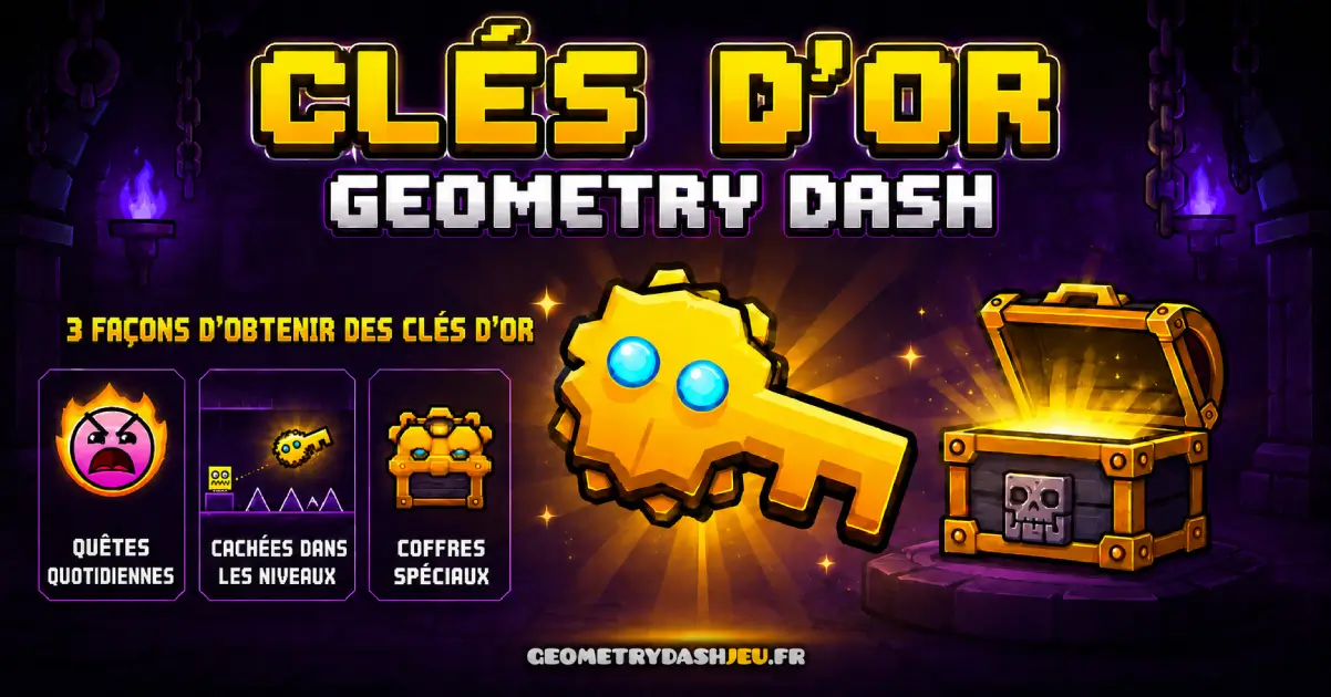 Gold Key Geometry Dash